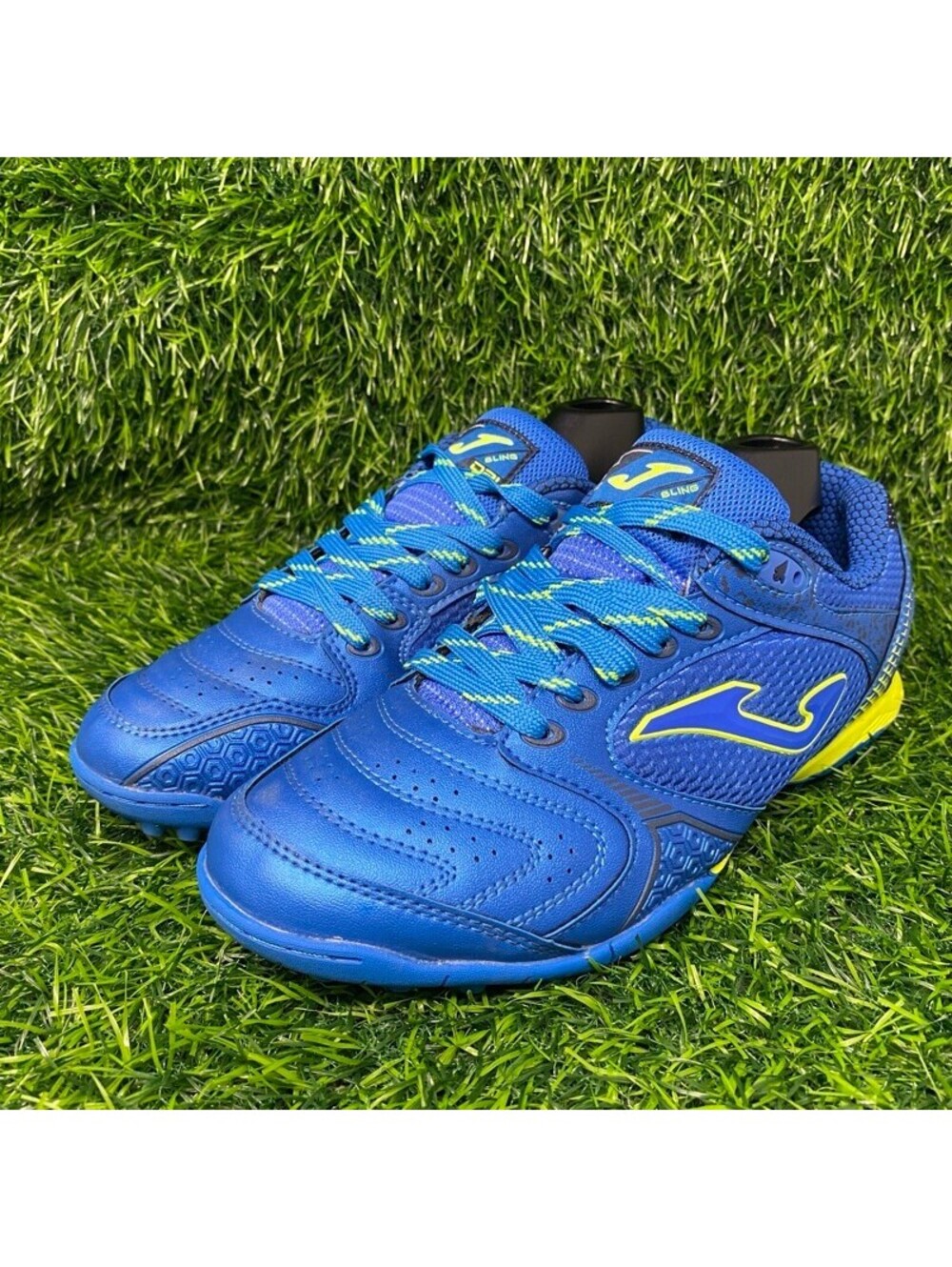 Joma Dribling Turf Soccer Shoes DRIW.804.TF Men's USA 7 EU 40 Blue Yellow 2230